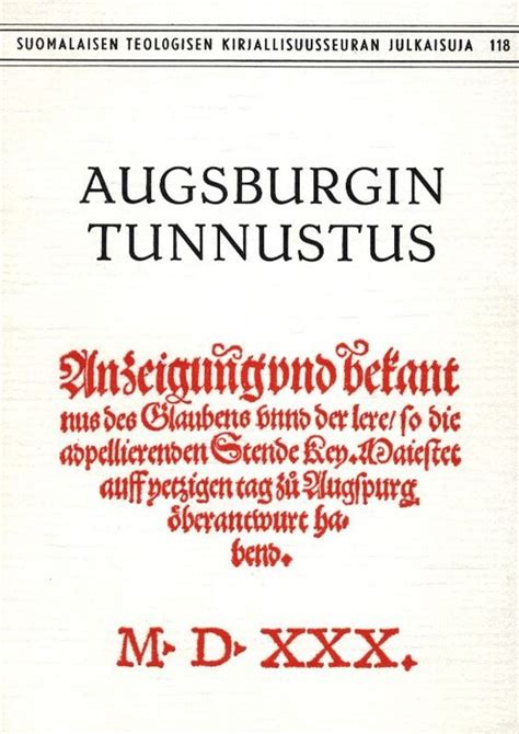 augsburgin tunnustus|Johdanto 1. Augsburgin tunnustuksen historiallinen tausta